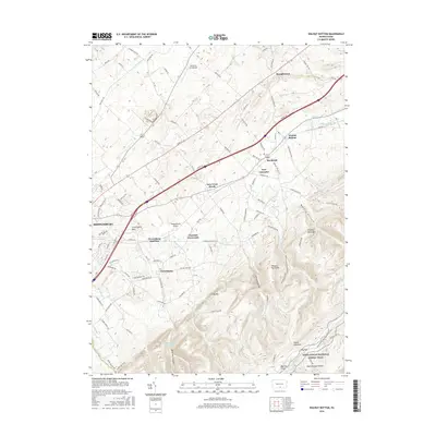2016 Map of Walnut Bottom, 2016 Print