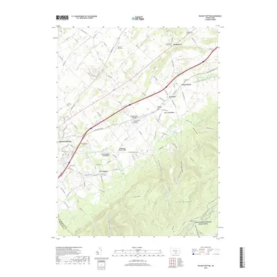 2019 Map of Walnut Bottom, 2019 Print