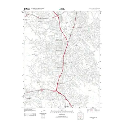 2012 Map of Walnut Creek, 2012 Print