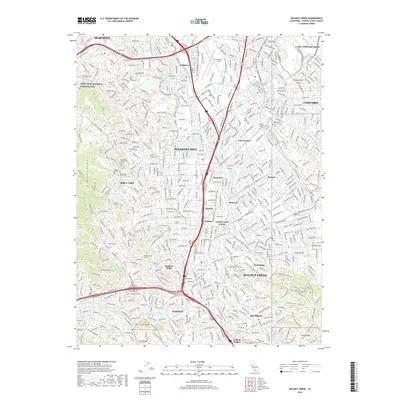 2018 Map of Walnut Creek, 2018 Print