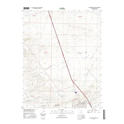 2016 Map of Walsenburg North, 2016 Print