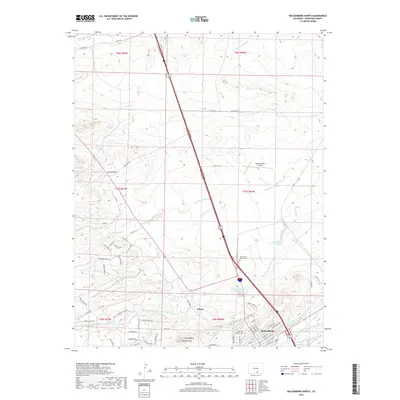 2019 Map of Walsenburg North, 2019 Print