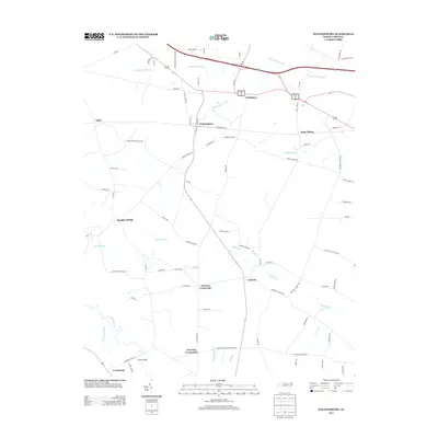 2013 Map of Walstonburg, 2013 Print