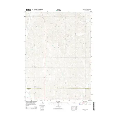 2014 Map of Walthill SW, 2014 Print