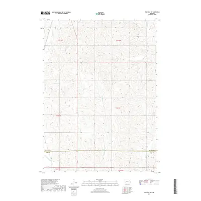 2017 Map of Walthill SW, 2017 Print