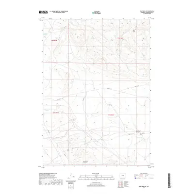 2017 Map of Waltman NW, 2017 Print