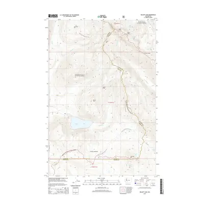 2014 Map of Walupt Lake, 2014 Print
