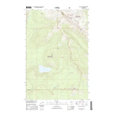 2017 Map of Walupt Lake, 2017 Print
