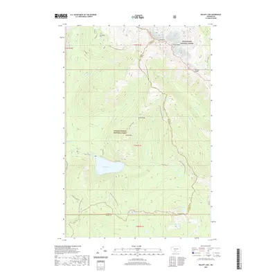 2020 Map of Walupt Lake, 2020 Print