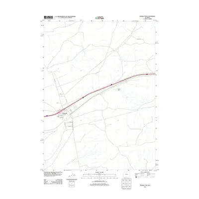 2012 Map of Wamsutter, 2012 Print