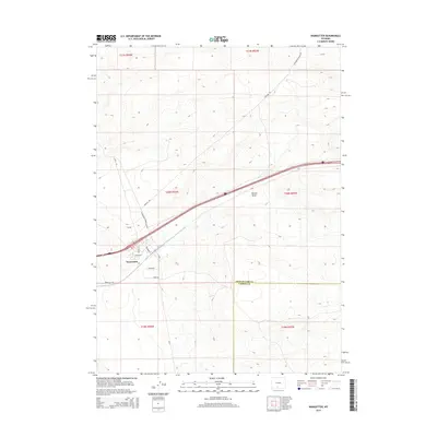 2015 Map of Wamsutter, 2015 Print