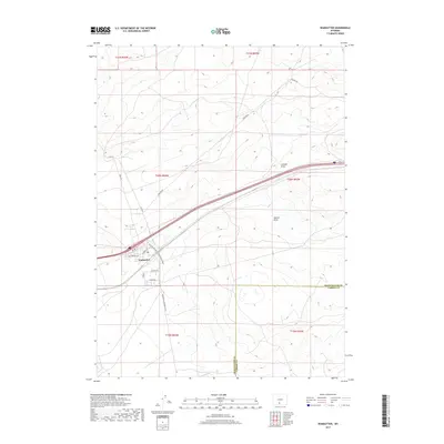 2017 Map of Wamsutter, 2017 Print