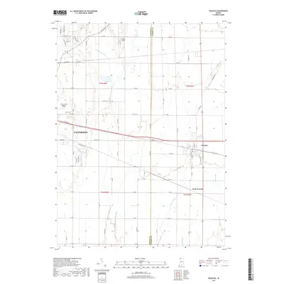 2019 Map of Wanatah, 2019 Print