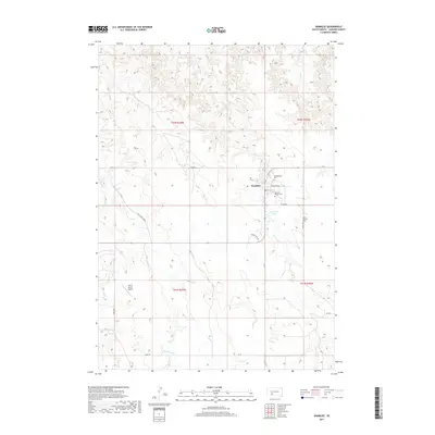2017 Map of Wanblee, 2017 Print