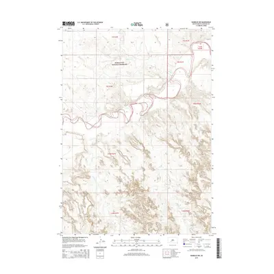 2015 Map of Wanblee NW, 2015 Print