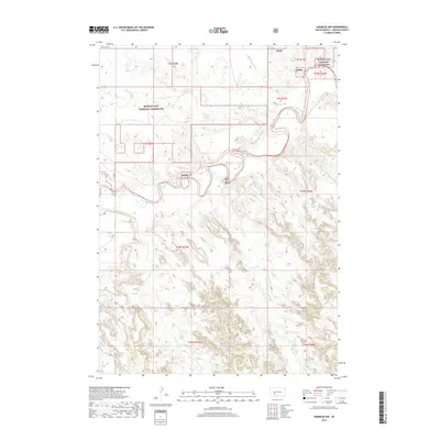 2017 Map of Wanblee NW, 2017 Print