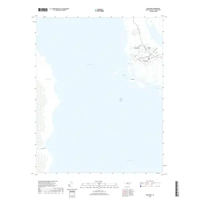 2019 Map of Wanchese, 2019 Print