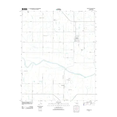 2012 Map of Wanette, 2012 Print