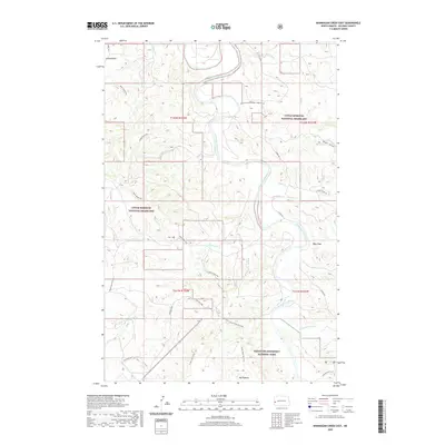 2020 Map of Wannagan Creek East, 2020 Print