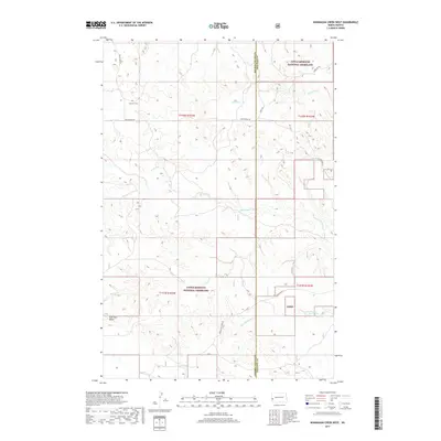 2017 Map of Wannagan Creek West, 2017 Print