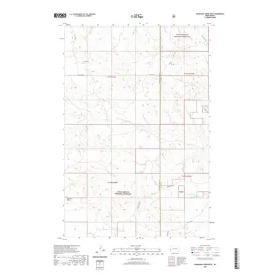 2020 Map of Wannagan Creek West, 2020 Print