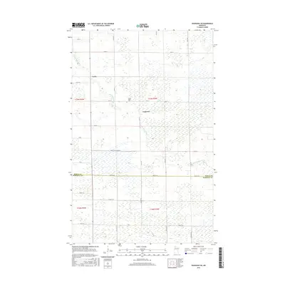 2016 Map of Wannaska SW, 2016 Print