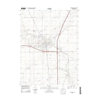 2013 Map of Wapakoneta, 2013 Print