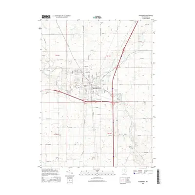 2016 Map of Wapakoneta, 2016 Print
