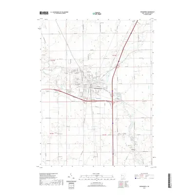 2019 Map of Wapakoneta, 2019 Print