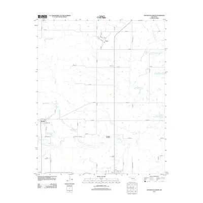 2012 Map of Wapanucka North, 2012 Print