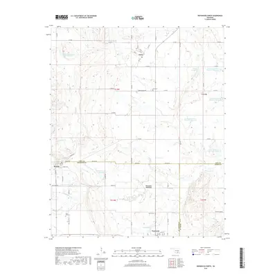 2018 Map of Wapanucka North, 2018 Print
