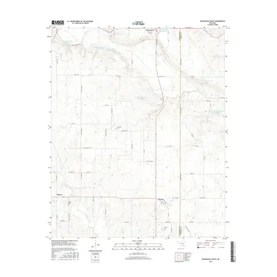 2016 Map of Wapanucka South, 2016 Print