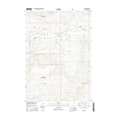 2015 Map of Wapiti, 2015 Print