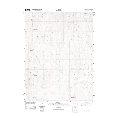 2013 Map of Wapiti Peak, 2013 Print