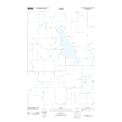 2013 Map of Wapogasset Lake, 2013 Print