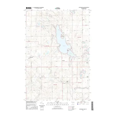 2015 Map of Wapogasset Lake, 2015 Print