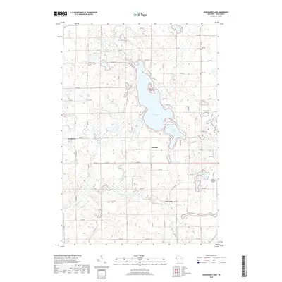 2018 Map of Wapogasset Lake, 2018 Print