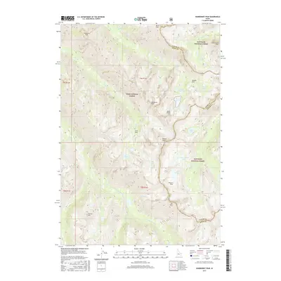 2017 Map of Warbonnet Peak, 2017 Print