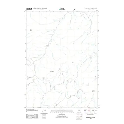 2012 Map of Warbonnett Peak, 2012 Print