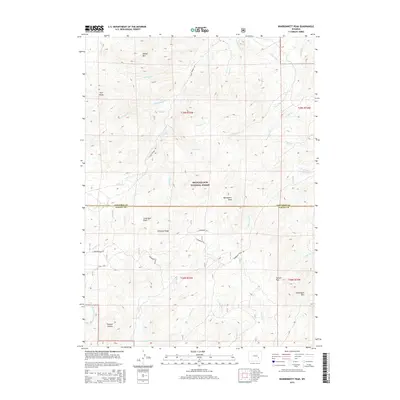 2015 Map of Warbonnett Peak, 2015 Print