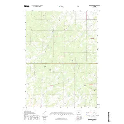 2017 Map of Warbonnett Peak, 2017 Print