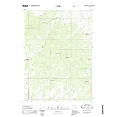 2021 Map of Warbonnett Peak, 2021 Print