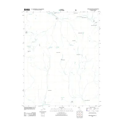 2012 Map of Ward Mountain, 2012 Print