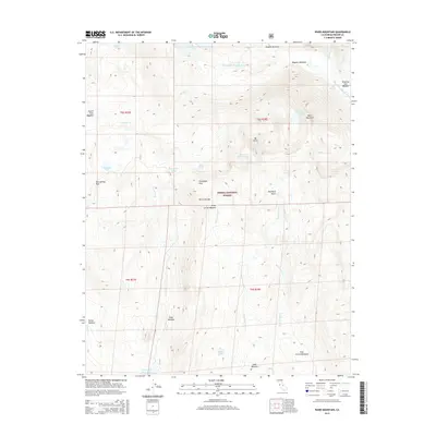 2015 Map of Ward Mountain, 2015 Print