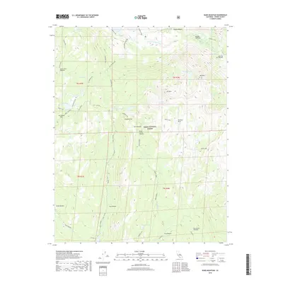2018 Map of Ward Mountain, 2018 Print