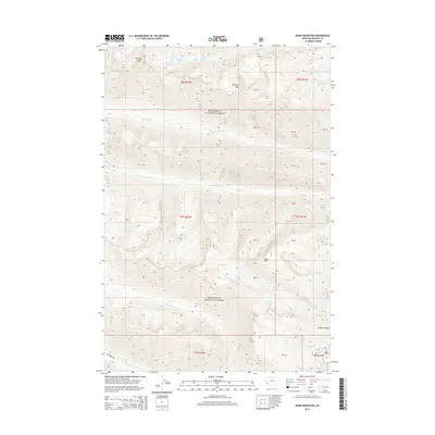 2014 Map of Ward Mountain, 2014 Print