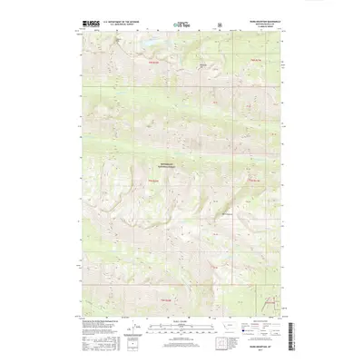 2017 Map of Ward Mountain, 2017 Print