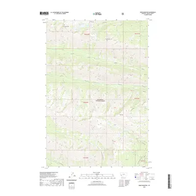 2020 Map of Ward Mountain, 2020 Print