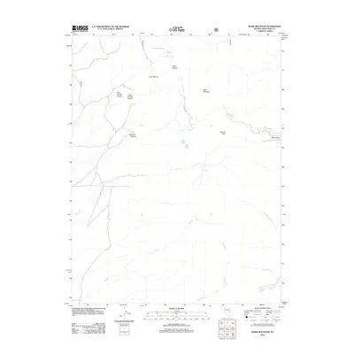 2012 Map of Ward Mountain, 2012 Print