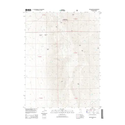 2014 Map of Ward Mountain, 2014 Print